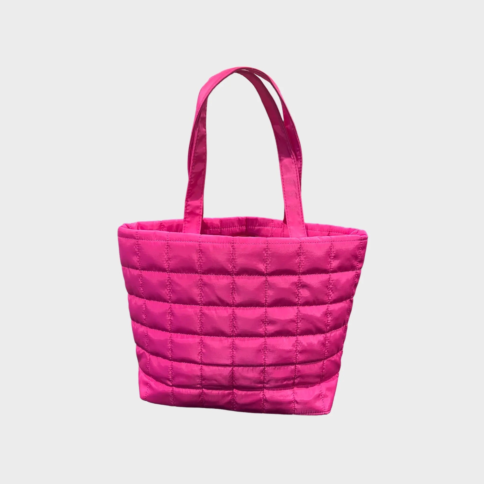 Pink nylon tote online bag