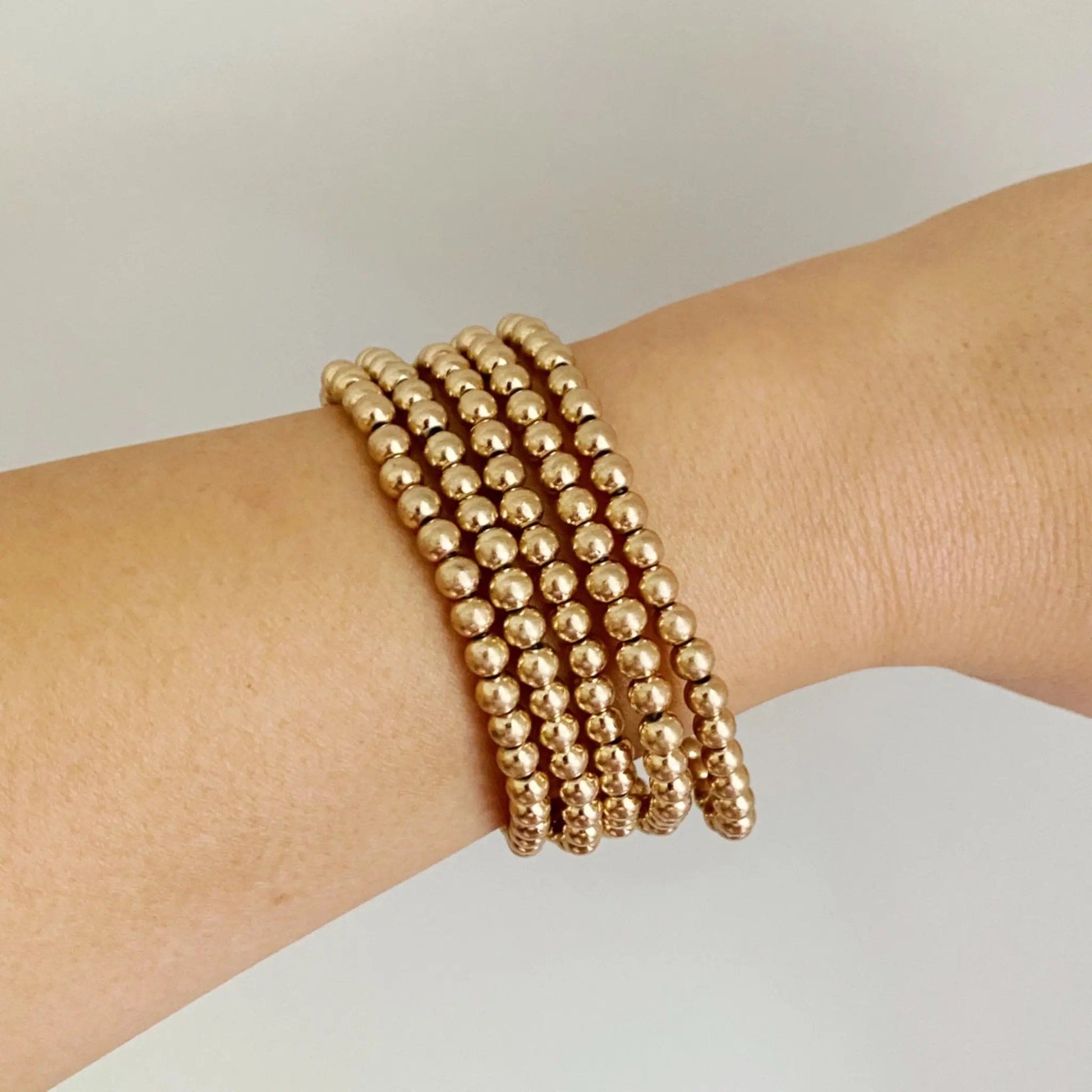 Golden Beads Stackable Bracelet Set Ellison+Young